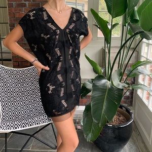 Vintage BCBG lace detail dress